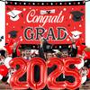 KatchOn, Red and Black Graduation Decorations 2025 Set - Pack of 40 | Red 2025 Balloons, Congrats Grad Banner | Grad Decorations Class of 2025 | Graduation Decorations 2025 view 4