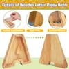 Custom Wooden Piggy Banks, CCHKFEI Coin jar Personalized Piggy Bank Creative 26 Letter DIY Storage Jar Kids Alphabet Coin Bank Savings Piggy Bank Birthday Gift Home Decoration SouvenirM view 3