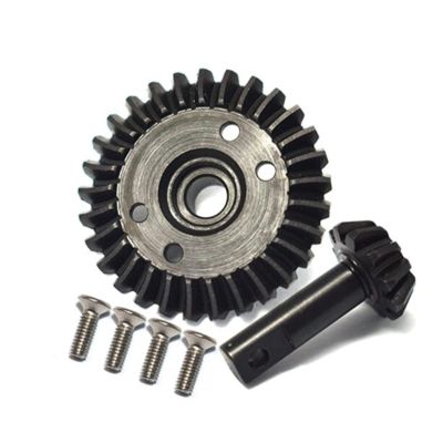 XHSESA RC Car Bevel Gear, Carbon Steel Heavy Duty Bevel Gear Set 11T-29T for TRAXXAS-REVO,1:10 Summit RC Car Part Accessory