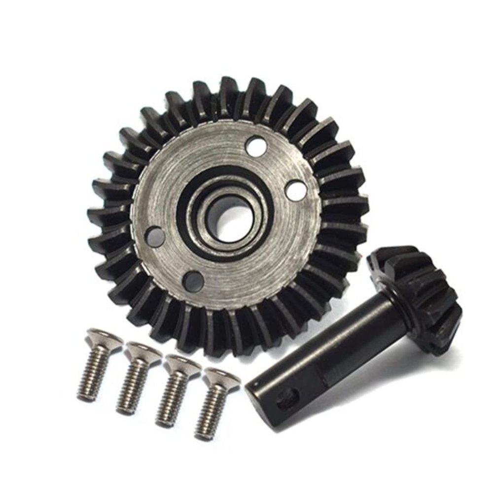 XHSESA RC Car Bevel Gear, Carbon Steel Heavy Duty Bevel Gear Set 11T-29T for TRAXXAS-REVO,1:10 Summit RC Car Part Accessory