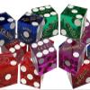 3 Pairs Authentic Reno Nevada Casinos 19mm Craps Dice + Black Velvet Storage Pouch view 1