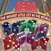 3 Pairs Authentic Reno Nevada Casinos 19mm Craps Dice + Black Velvet Storage Pouch view 2