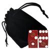 3 Pairs Authentic Reno Nevada Casinos 19mm Craps Dice + Black Velvet Storage Pouch view 3
