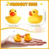 Teling 200 Pcs Mini Rubber Ducks in Bulk Yellow Small Rubber Ducks Bulk Tiny Squeak Duckies for Birthday Party Favor Gift(1.57 x 1.57 x 1.18 Inch) view 2