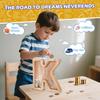 Custom Wooden Piggy Banks, CCHKFEI Coin jar Personalized Piggy Bank Creative 26 Letter DIY Storage Jar Kids Alphabet Coin Bank Savings Piggy Bank Birthday Gift Home Decoration Souvenir (K) view 3