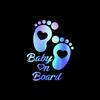Vesvory 2pcs Cute Baby on Board Sticker Baby on Board Warning Signs Safety 1st Baby on Board Sign Baby on Board Feet Sticker for Cars Baby in Car Stickers Kids On Board Car Sticker (Rainbow Blue) view 2