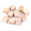 10Pcs Wooden Blocks, 0.98 Inch Unfinished Wood Cubes Natural Wood Square Cubes for Arts and Crafts and DIY Projects view 1