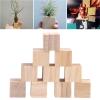 10Pcs Wooden Blocks, 0.98 Inch Unfinished Wood Cubes Natural Wood Square Cubes for Arts and Crafts and DIY Projects view 3