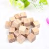 10Pcs Wooden Blocks, 0.98 Inch Unfinished Wood Cubes Natural Wood Square Cubes for Arts and Crafts and DIY Projects view 4