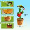 Bighaki808 Dancing Talking Cactus Toys, Talking Sunny Cactus Toy Electronic Plush Toy Singing, Record & Repeating What You Say with 120 English Songs and LED Lighting for Home Decor (Guitar) view 2