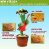 Bighaki808 Dancing Talking Cactus Toys, Talking Sunny Cactus Toy Electronic Plush Toy Singing, Record & Repeating What You Say with 120 English Songs and LED Lighting for Home Decor (Guitar) view 4