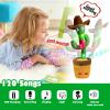 Bighaki808 Dancing Cactus, Talking Cactus Toy, Repeats What You Say Electronic Dancing Toy with Lighting Recording Mimicking CactusToy, Electronic Plush Singing Baby Toy for Kids (Cowboy) view 2
