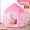Senodeer Princess Tent for Girls Indoor: with Rug, Star Lights - Pink Play Tent for Kids, Girls Toys for Indoor and Outdoor Games, Princess Castle Playhouse view 2