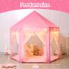 Senodeer Princess Tent for Girls Indoor: with Rug, Star Lights - Pink Play Tent for Kids, Girls Toys for Indoor and Outdoor Games, Princess Castle Playhouse view 4
