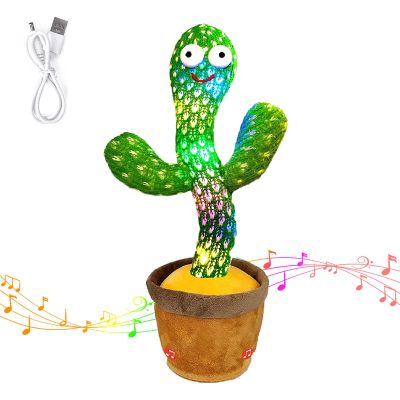 Bighaki808 Dancing Talking Cactus Toy, Repeats What You Say Mimicking Recording Cactus Toy, Singing 120 Songs Toddler Toys Gifts Birthday Toys for Kids