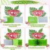 9 Pcs Watermelon Party Decorations Summer Fruit Honeycomb Centerpiece Supplies 3D Watermelon Birthday Table Decorations for Baby Shower Summer Photo Props view 3