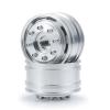 2pcs Metal Alloy Front Wheel Rims Hubs for 1/14th Tamiya Trailer Tractor Truck RC Car Upgrade Parts view 4
