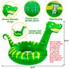 2PCS Pool Floats for Adults Inflatable Dinosaur Shark Swimming Floaties Rings Water Party Supplies view 2