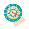 NUOBESTY Wood Number Learning Clock Montessori Teaching Time Clock Toys Early Education Math Wooden Teaching for Classroom Early Learning view 2