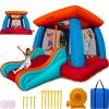 Sportspower My 1st Inflatable Bounce House with Slide & Hoop, Mesh Safety Netting, Double Stitched, ASTM Certified, on Included Blower view 1