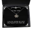 Creative Gift Store I Wish That Everyday was a Party and That we had The time of Our Lives! Crown Pendant Necklace, Wife Jewelry, Special for Wife view 1