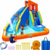 Sportspower Big Wave II Inflatable Water Slide Bounce House with Climbing Wall & Splash Pool, Heavy Duty, ASTM Certified, on Included Blower, 11.5 x 10.5 x 8 FT view 1