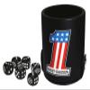 Harley-Davidson #1 RWB Logo Dice Cup Game Set, Leatherette Cup - Black view 1