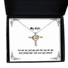 MIPOMALL Inappropriate Wife, You are not just My Wife but You are My Best Friend and I Will, Joke Christmas Cross Dancing Necklace from Wife view 1