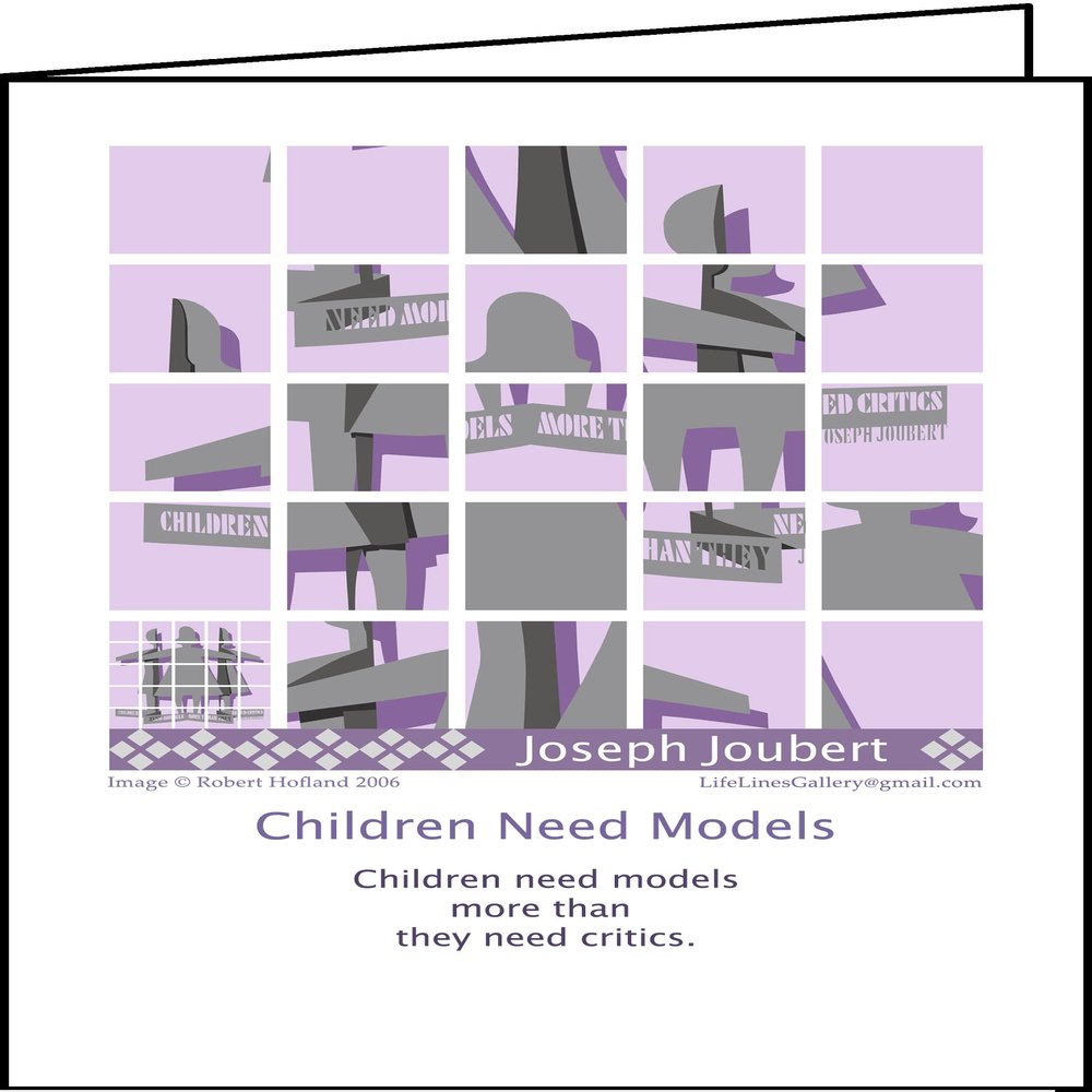 Quotation Cards, Children Need Models