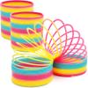 The Dreidel Company Jumbo Rainbow Plastic Coil Spring, Party Favor for Kids, Individually Wrapped, 6" (150mm) Spring (2-Pack) view 4