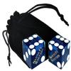 Santa Fe Las Vegas Casino Table-Played 19mm Matching Serial Numbers Craps Dice witih Pouch Sets (Set of 2 (Dice Pair)) view 3