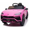 YOFE Electric Ride On Car for Kids, 12V Licenced Lamborghini Kids Electric Vehicles with Remote Control, AUX, Spring Suspension, Music, LED Lights, USB Port, Foot Pedal (Pink) view 1