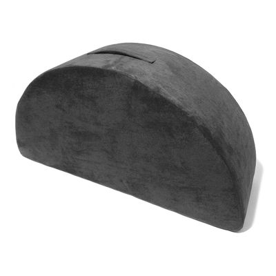 Mod Blox Half Circle Add-On for Soft Furniture Playset Modular Microsuede Foam Play Couch for Creative Kids (Dark Gray)