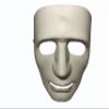 Hip-Hop, B-boy, Prom, Halloween, Birthday, Party, Dance Mask. Fits to most. 7.5 x 7.5 inches (White) view 2