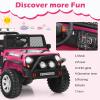 OLAKIDS Kids Ride on Truck, 2 Seater 12V Electric Vehicle with Remote Control, Toddler Battery Powered Toy Car with 2 Speeds Rocking Function Spring Suspension Bluetooth USB AUX Music view 4