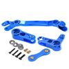 Aluminum Steering Parts Set Upgrades Parts for 1/10 Senton/Granite/Big Rock/Typhon 4X4 3S BLX,Outcast/Kraton 4x4 4S BLX,ARRCat Steering Bellcrank and Steering Link,Replaces AR340132,Blue view 1