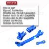 Aluminum Steering Parts Set Upgrades Parts for 1/10 Senton/Granite/Big Rock/Typhon 4X4 3S BLX,Outcast/Kraton 4x4 4S BLX,ARRCat Steering Bellcrank and Steering Link,Replaces AR340132,Blue view 2