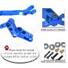Aluminum Steering Parts Set Upgrades Parts for 1/10 Senton/Granite/Big Rock/Typhon 4X4 3S BLX,Outcast/Kraton 4x4 4S BLX,ARRCat Steering Bellcrank and Steering Link,Replaces AR340132,Blue view 4