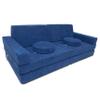 Mod Blox 10 Piece Soft Furniture Playset Modular Microsuede Cover Set for Foam Play Couch for Creative Kids (Navy Blue) view 2