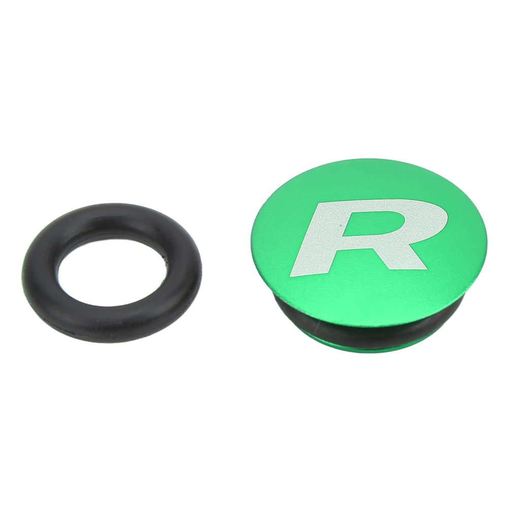 VBESTLIFE Crank Dust, Crankset Dust Cover - Aluminum Alloy Center Shaft with Rubber Ring for Mountain Road (Green)