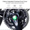 VBESTLIFE Crank Dust, Crankset Dust Cover - Aluminum Alloy Center Shaft with Rubber Ring for Mountain Road (Green) view 3