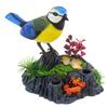 Tipmant Cute Electronic Birds Toys Pets Simulation Realistic Move Chirp Electric Office Home Desk Decor Decoration Kids Birthday Gifts (Blue & Yellow) view 1