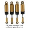Lairun 4Pcs RC Shocks Absorber 60mm Damper Internal Spring for MN 1/16 Remote Control Car Model Upgrades, Adjustable Internal Spring Damper Shocks Upgrade Parts, RC Car Metal Air Damper Shock(#2) view 2