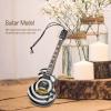 Jiawu Guitar Model, Basswood Miniature Guitar Mini Musical Instrument Gift Miniature Dollhouse Model Home Decoration view 3