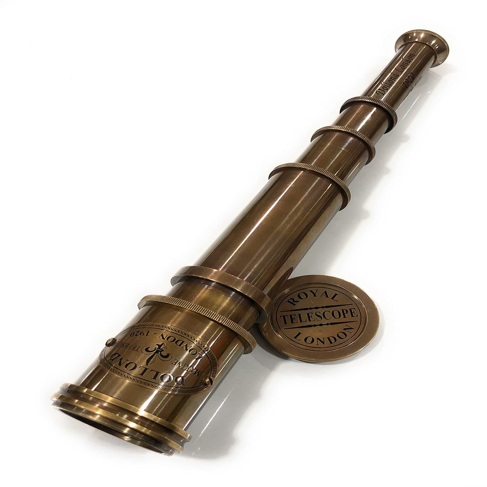 Nautical Brass Spyglass Antique Dollond Marine Telescope 1920 Maritime Pirate Telescope with Beautiful Polished