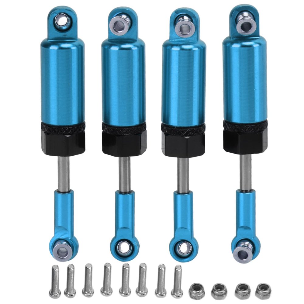 Lairun 4Pcs RC Shocks Absorber 60mm Damper Internal Spring for MN 1/16 Remote Control Car Model Upgrades, Adjustable Internal Spring Damper Shocks Upgrade Parts, RC Car Metal Air Damper Shock(#3)