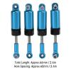 Lairun 4Pcs RC Shocks Absorber 60mm Damper Internal Spring for MN 1/16 Remote Control Car Model Upgrades, Adjustable Internal Spring Damper Shocks Upgrade Parts, RC Car Metal Air Damper Shock(#3) view 2