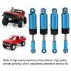 Lairun 4Pcs RC Shocks Absorber 60mm Damper Internal Spring for MN 1/16 Remote Control Car Model Upgrades, Adjustable Internal Spring Damper Shocks Upgrade Parts, RC Car Metal Air Damper Shock(#3) view 3