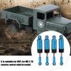 Lairun 4Pcs RC Shocks Absorber 60mm Damper Internal Spring for MN 1/16 Remote Control Car Model Upgrades, Adjustable Internal Spring Damper Shocks Upgrade Parts, RC Car Metal Air Damper Shock(#3) view 4