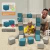 nets Tribe Magnetic Soft Building Blocks for Kids, Magnetic Blocks, Big Blocks, Educational Toys, Incredibly Fun Building Block for Children (Blue+Gray) view 2